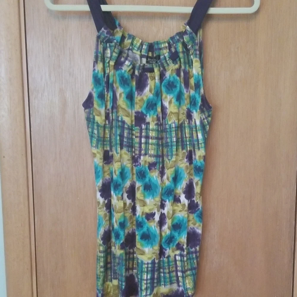 Anthropologie Deletta Abstract Swing Tank Top xs